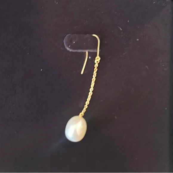Tiffany & Co. Elsa Peretti Pearls by the Yard Yellow Gold Drop Earrings - Picture 3 of 5
